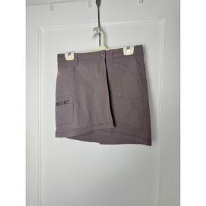 Athleta Mariposa Skort Women's 4 Gray Short Stretchy Athletic Hiking Trail